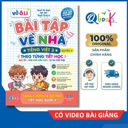 Sách - Vở Ô Li Bài Tập Về Nhà Tiếng Việt Lớp 3 (Quyển 4) - Có Mã QR Video Bài Giảng - Qbooks Chính Hãng 1