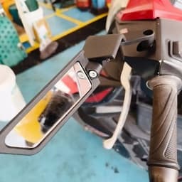 Gương cánh én V1, gương chiếu hậu hợp kim nhôm dáng thể thao, chống rung nhỏ gọn phù hợp nhiều dòng xe lắp đặt dễ dàng 3