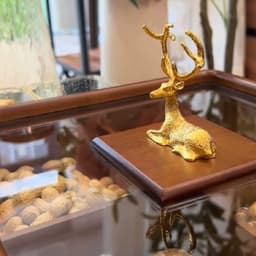 Khay Mứt Tết Hình Vuông 1-2 Tầng, Khay Đựng Bánh Kẹo Nắp Kính Hình Hươu - Gỗ Sồi Cao Cấp Sang Trọng 9