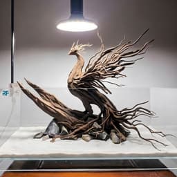 Limited | Layout Thuỷ Sinh Phượng Hoàng | Nghệ Thuật Điêu Khắc Gỗ Lũa Điểm Nhấn Đẳng Cấp | RF Aquarium 9
