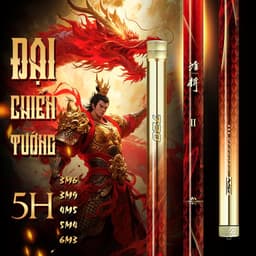 Bộ Combo Cần Câu Tay Đại Chiến Tướng 5H Tải Cá 7kg Kèm Đầy Đủ Phụ Kiện Câu Cá 6