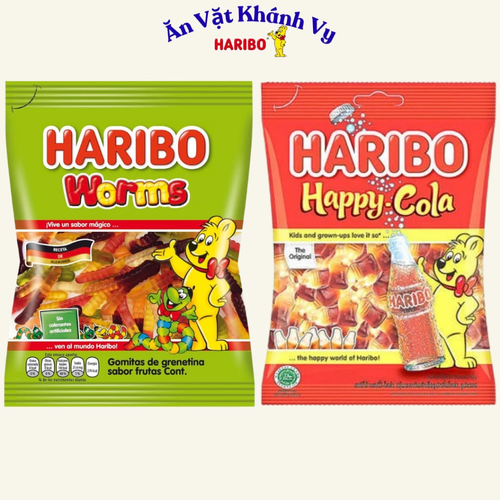 Kẹo Dẻo Haribo gói 80G đủ vị - HÀNG CHÍNH HÃNG