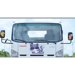Miếng Dán Trang Trí Thân Xe Hơi, Xe Tải, Xe Máy Hình Mèo Vui Nhộn ( SL : 1cái ) 4