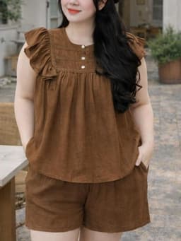 Bộ Đũi Cộc form dáng rộng đủ size 45-95kg Thiết kế đa dạng tay cánh tiên mềm mát thấm hôi 1