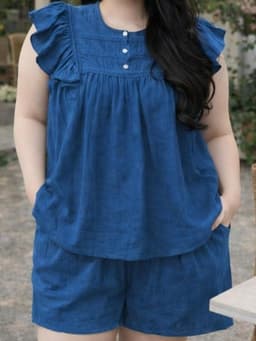 Bộ Đũi Cộc form dáng rộng đủ size 45-95kg Thiết kế đa dạng tay cánh tiên mềm mát thấm hôi 3