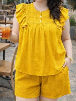 Bộ Đũi Cộc form dáng rộng đủ size 45-95kg Thiết kế đa dạng tay cánh tiên mềm mát thấm hôi 5