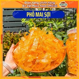 Bánh tráng trộn Phô Mai Sợi Mè Cay PACO FOOD vị ngon béo ngậy kết hợp ăn vặt ngon trend ăn cực cuốn 3