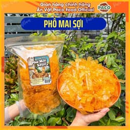 Bánh tráng trộn Phô Mai Sợi Mè Cay PACO FOOD vị ngon béo ngậy kết hợp ăn vặt ngon trend ăn cực cuốn 1