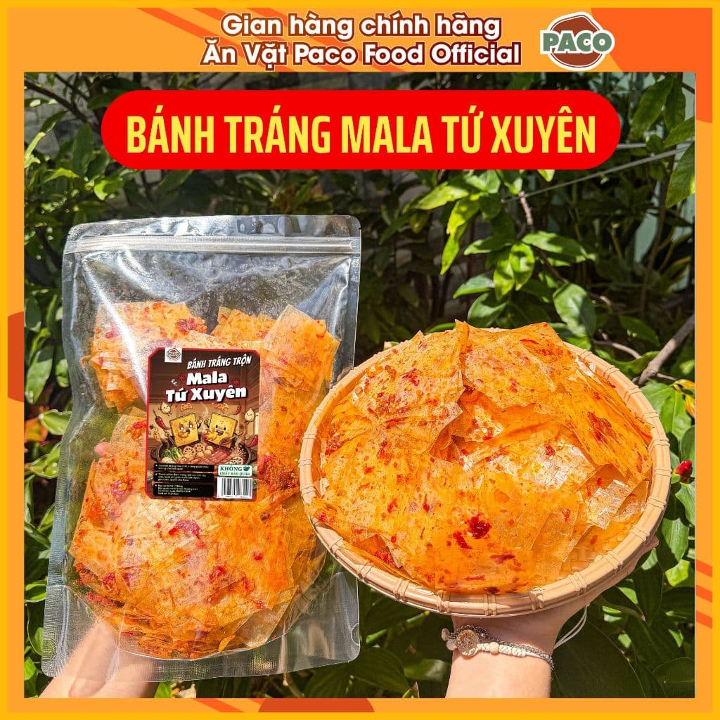 [VỊ MỚI BÙNG NỔ] Bánh Tráng Trộn Mala Tứ Xuyên Paco Food ngon tê cay hương vị ẩm thực Tứ Xuyên đáng trải nghiệm