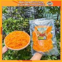 bánh tráng dẻo sợi sate Long An PACO FOOD ngon đậm sốt cay nồng mặn ngọt đậm đà hủ 350g/ túi 500g 4