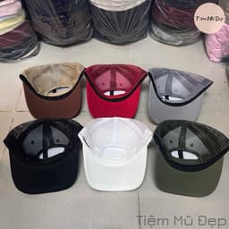 Mũ kết lưới, nón kết nam nữ kaki phối lưới thoáng mát thời trang 2