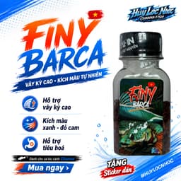 Cám FINY Barca 10g Bản Mới Cho Cá Lóc Cảnh | Thức Ăn Cá Lóc Lạnh Hỗ Trợ Vây Kỳ, Viền Lửa, Lên Màu 1