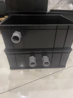 Bộ lọc baki tràn trên cho hồ cá cảnh vừa và nhỏ - Kích Thước 34x25x13 Màu Đen- ống phi 27 8