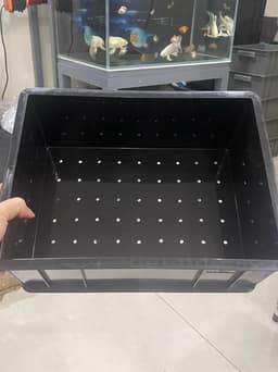 Bộ lọc baki tràn trên cho hồ cá cảnh vừa và nhỏ - Kích Thước 34x25x13 Màu Đen- ống phi 27 9
