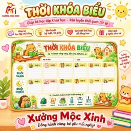 Bảng thời khóa biểu in trên mica để bàn (TẶNG BÚT VIẾT XÓA) kích thước 20x30cm bền đẹp, tiện lợi và ý nghĩa 4
