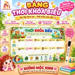 Bảng thời khóa biểu in trên mica để bàn (TẶNG BÚT VIẾT XÓA) kích thước 20x30cm bền đẹp, tiện lợi và ý nghĩa 6