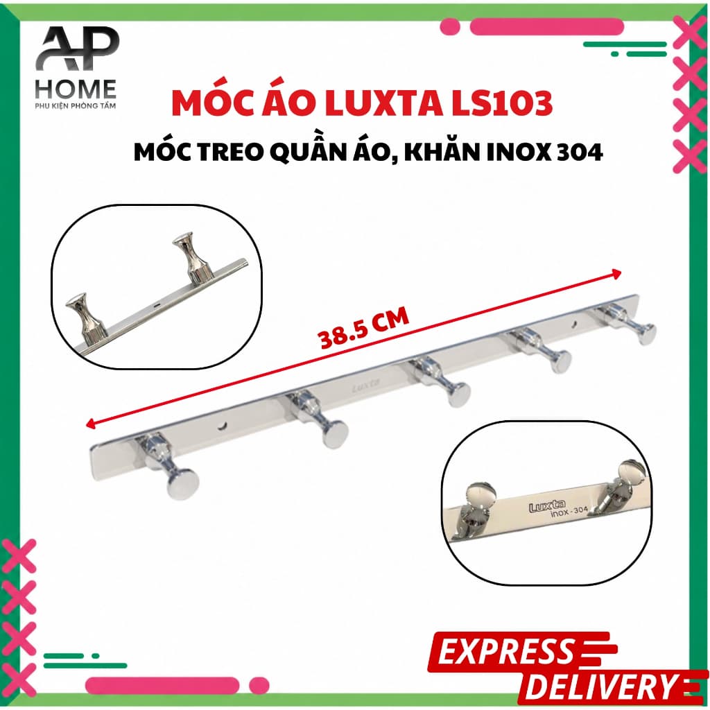 MÓC ÁO LUXTA LS103 – MÓC TREO QUẦN ÁO, KHĂN INOX 304 - AP HOME