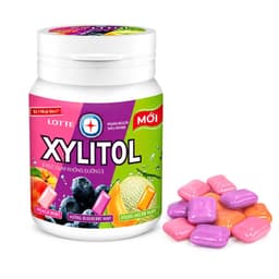 [CHÍNH HÃNG] Kẹo Gum Không Đường Lotte Xylitol - CHANH - DÂU - DƯA LƯỚI - TRÁI CÂY - GIẢI KHÁT - MÁT LẠNH - VIỆT QUẤT 4