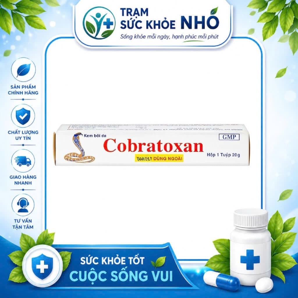 [COMBO  TUÝP] KEM BÔI DA GIẢM ĐAU KHỚP COBRATOXAN – NỌC RẮN HỔ MANG 20G