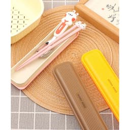 BỘ thìa đũa ZOZO 304 cao cấp hình động vật dễ thương, tặng hộp đựng vệ sinh tiện dụng 2