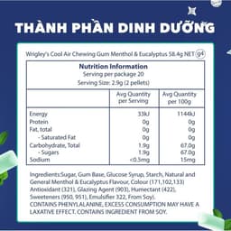 Combo 6 hũ kẹo Sing-gum Cool Air Candy hương bạc hà - khuynh diệp hũ 38 viên 3