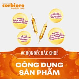 Thực phẩm bảo vệ sức khỏe Corbiere Calcium Plus Mới - Canxi hữu cơ + D3 + K2 6