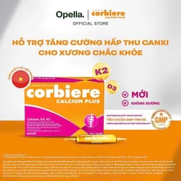 Thực phẩm bảo vệ sức khỏe Corbiere Calcium Plus Mới - Canxi hữu cơ + D3 + K2 2