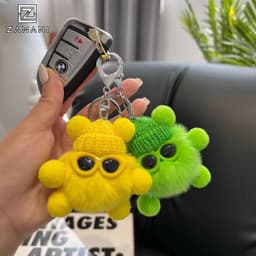 Móc Khoá Thú Bông Phụ Kiện Thời Trang Đáng Yêu Hình Thú Đeo Kính ZAMANI BAG PK17 3
