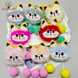Phụ Kiện Túi Xách Móc Khoá Bông Xù Hình Mèo Dễ Thương ZAMANI PK18 5