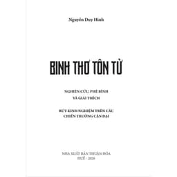 Sách - Binh thơ Tôn tử - Tác giả: Nguyễn Duy Hinh 2