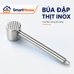 Búa Đập Thịt Inox 304 Hai Đầu, Búa Dầm Thịt Đa Năng 1