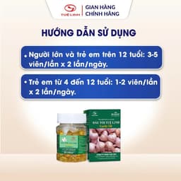 Dầu tỏi Tuệ Linh [Chính hãng] - Hỗ trợ giảm mỡ máu, tăng sức đề kháng - Hộp 100 viên 6