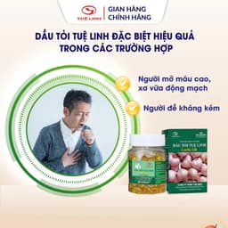 Dầu tỏi Tuệ Linh [Chính hãng] - Hỗ trợ giảm mỡ máu, tăng sức đề kháng - Hộp 100 viên 5