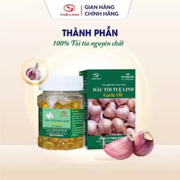 Dầu tỏi Tuệ Linh [Chính hãng] - Hỗ trợ giảm mỡ máu, tăng sức đề kháng - Hộp 100 viên 1