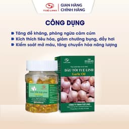 Dầu tỏi Tuệ Linh [Chính hãng] - Hỗ trợ giảm mỡ máu, tăng sức đề kháng - Hộp 100 viên 2