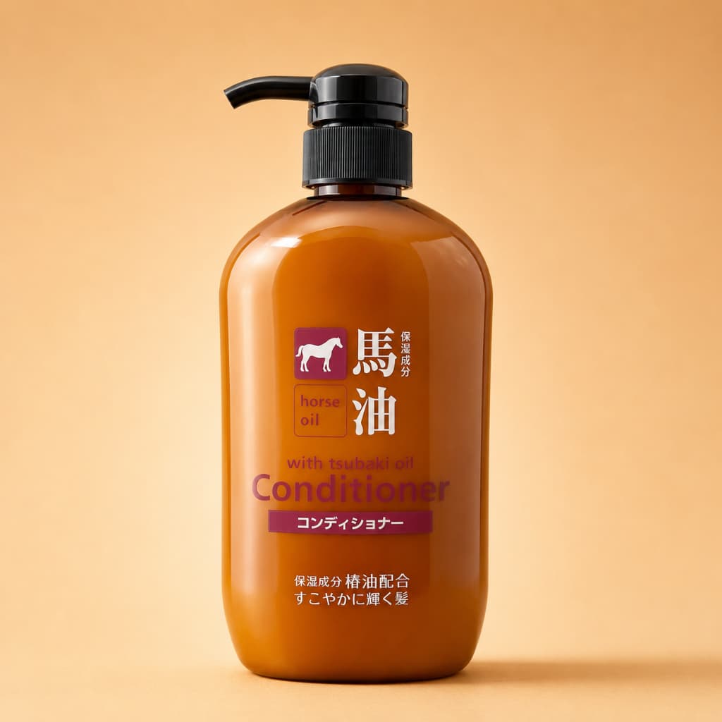 Dầu Xả Dưỡng Ẩm Tóc Kumano Cosme Station Horse Oil Conditioner 600ml - Dưỡng tóc mềm mượt
