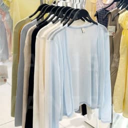 Áo Khoác Cardigan Nữ Mỏng Nhẹ Mát Trơn 4 Cúc Dáng Dài Tay Dài Chất Cotton Giấy VANISA 902 6