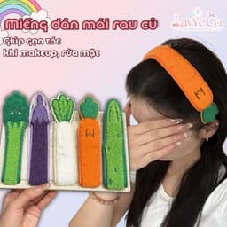 Miếng Dán Tóc Len Hoạ Tiết Trái Cây Ngộ Nghĩnh, Băng Đô Dán Tóc Hottrend Phụ Kiện Tóc Xinh Cho Nữ_LavyeCo 1