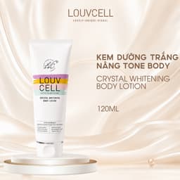 LOUVCELL Kem dưỡng trắng body Crystal Whitening Body Lotion 120ml - Hàng công ty, có VAT 1