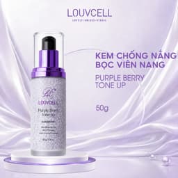 LOUVCELL Tinh chất chống nắng nâng tông Purple Berry Tone Up Sun Serum SPF50+ PA++++ 50g 1