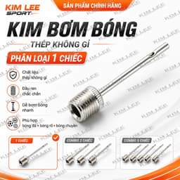 Kim bơm chuyên dụng bơm bóng đá, bóng rổ, bóng chuyền - Hàng đẹp, chất lượng bền, chắc chắn 4