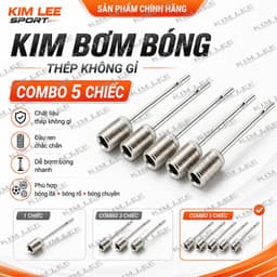 Kim bơm chuyên dụng bơm bóng đá, bóng rổ, bóng chuyền - Hàng đẹp, chất lượng bền, chắc chắn 3