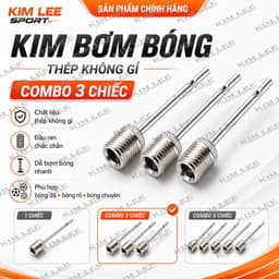Kim bơm chuyên dụng bơm bóng đá, bóng rổ, bóng chuyền - Hàng đẹp, chất lượng bền, chắc chắn 2
