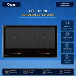 Bếp Từ Âm Đôi Eurosun EU-T210Pro 2 Vùng Nấu Kính Schott Ceran Inverter Tiết Kiệm Điện 1