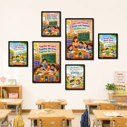 Set 6 tranh decor trang trí lớp học, tranh dán tường formex decor hay và ý nghĩa đạo đức. 9