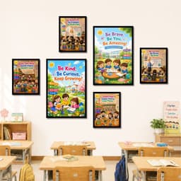 Set 6 tranh decor trang trí lớp học, tranh dán tường formex decor hay và ý nghĩa đạo đức. 8