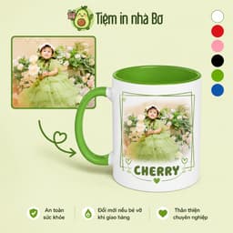 In ly cốc sứ, in ảnh, in hình, in logo, in chữ, thông điệp theo yêu cầu, hỗ trợ thiết kế và chốt demo, in từ 1 cốc 3