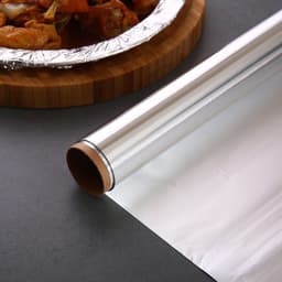Giấy bạc nướng thức ăn cuộn 6.5m / 10m màng nhôm bọc thực phẩm cho nồi chiên không dầu lò nướng 3