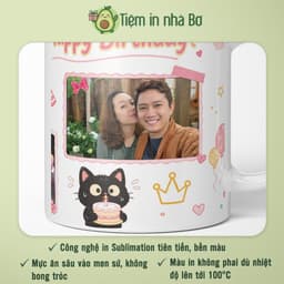 In ly cốc sứ, in ảnh, in hình, in logo, in chữ, thông điệp theo yêu cầu, hỗ trợ thiết kế và chốt demo, in từ 1 cốc 4