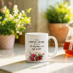 In ly cốc sứ, in ảnh, in hình, in logo, in chữ, thông điệp theo yêu cầu, hỗ trợ thiết kế và chốt demo, in từ 1 cốc 9